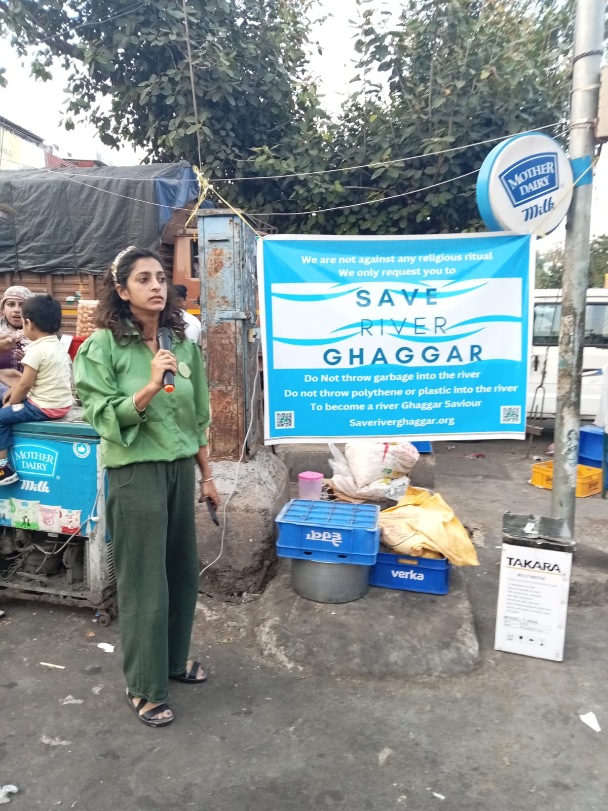 Awareness Drive In Sector 7 Market, Panchkula